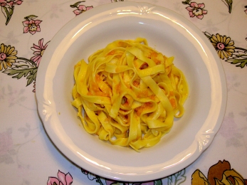 Tagliatelle alla zucca - Toscana in Cucina